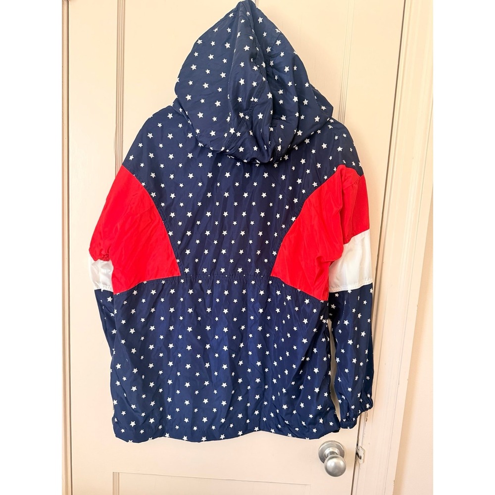 NWT SIMPLY SOUTHERN red white blue pullover popover windbreaker jacket American - Picture 4 of 9
